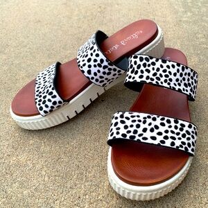 altar’d state leopard print sandals size women 10